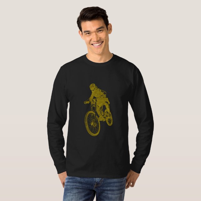 T-Shirt Biker Doré (Devant entier)