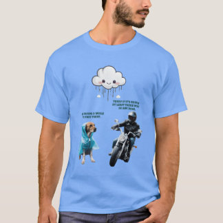 T-shirt biker et la famille des filles chien
