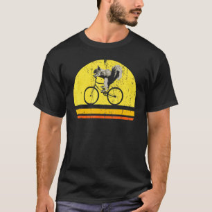 T-shirt Biker Faune Forêt Animale Nature Cycliste Écureuil