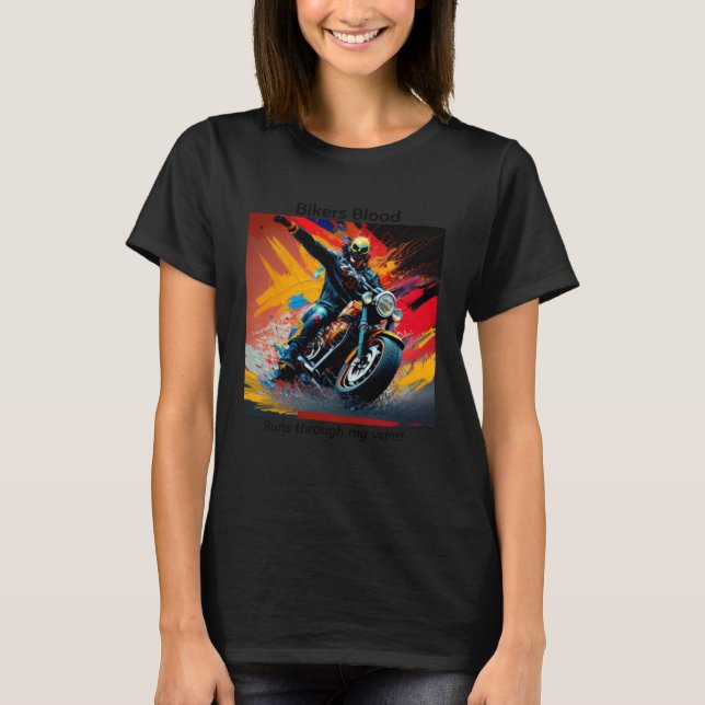 T-shirt biker  for biker pops day  for father motorbike (Devant)