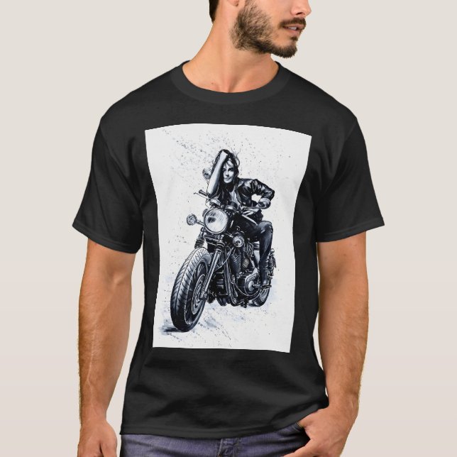 T-shirt Biker Girl (Devant)