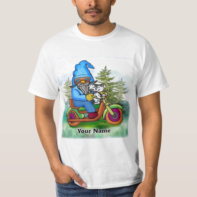 T-shirt Biker gnome (Devant)