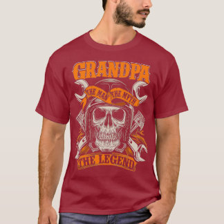 T-shirt Biker Grandpa L'Homme Le Mythe La Légende