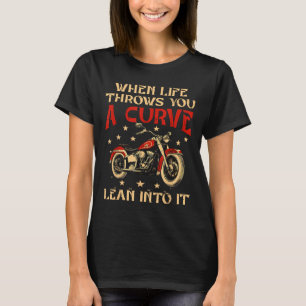 T-shirt Biker Quand La Vie Vous Jette Une Courbe Moto Homm