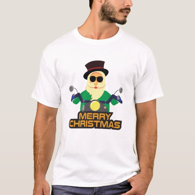 T-Shirt Biker Santa (Devant)