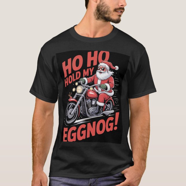 T-shirt Biker Santa  (Devant)