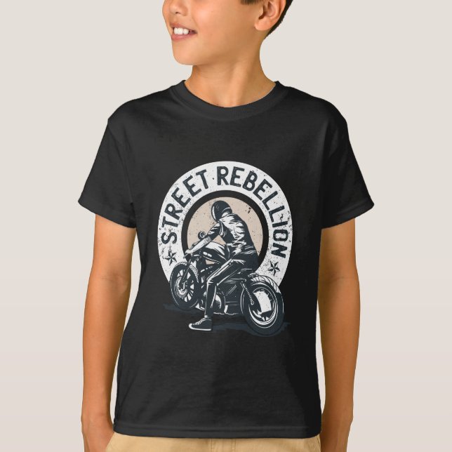 T-shirt Biker Scorcher à moto (Devant)