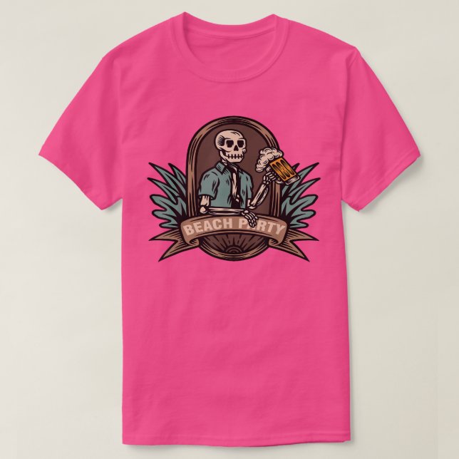 T-shirt Biker Skelett Death Mystic Bone 270 (Design devant)