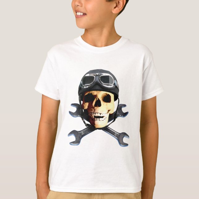T-shirt Biker Skull B (Devant)