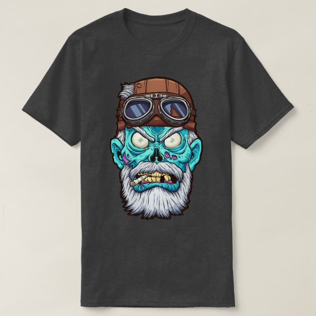 T-shirt Biker Zombie (Design devant)