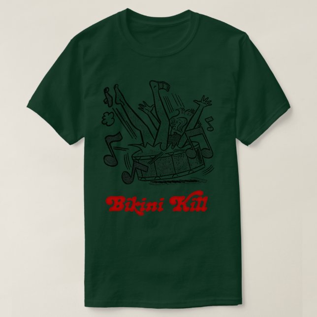T-shirt Bikini Kill Punk Girl Design (Design devant)