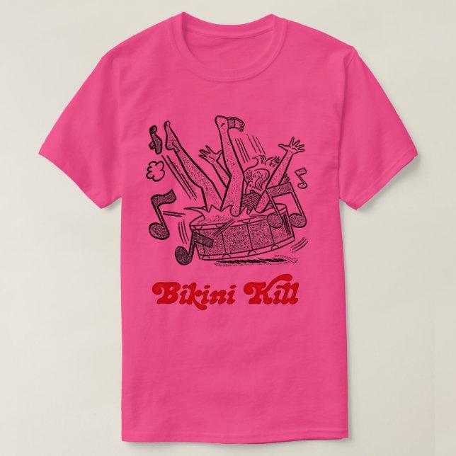 T-shirt Bikini Kill Punk Girl Design (Design devant)