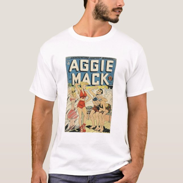 T-shirt Bikini - Plage - Aggie Mack - Retro Children Coméd (Devant)