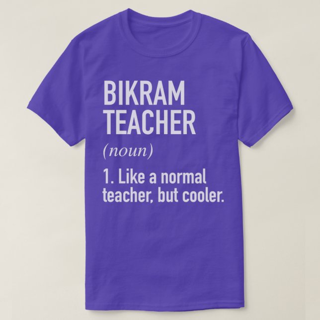 T-shirt Bikram Enseignant défini (Design devant)