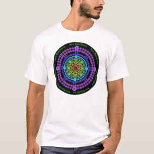T-shirt bilatéral avec l'arc-en-ciel et le