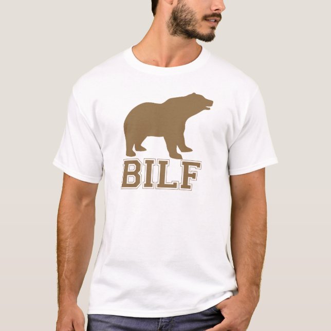 T-SHIRT BILF BROWN (Devant)