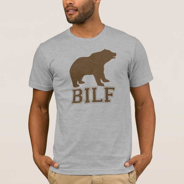 T-SHIRT BILF BRUN (Devant)