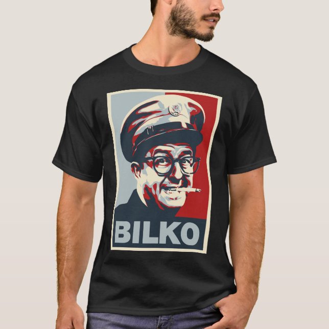 T-shirt Bilko Phil Silvers Hope Style Retro Tv Original De (Devant)