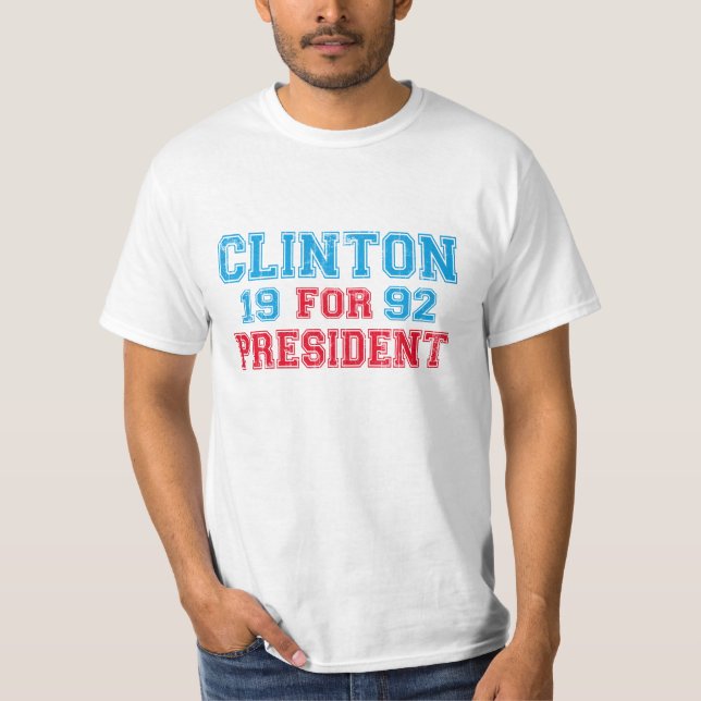 T-shirt Bill Clinton 1992 (Devant)