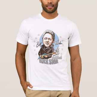 T-shirt Bill Clinton Rockstar politique ! Chemise
