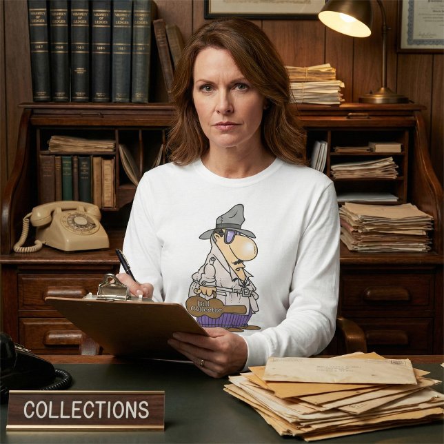 T-shirt Bill Collector, manches longues pour femmes (Créateur téléchargé)