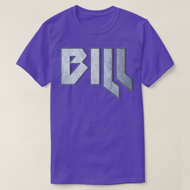 T-shirt Bill métallique lourd (Design devant)