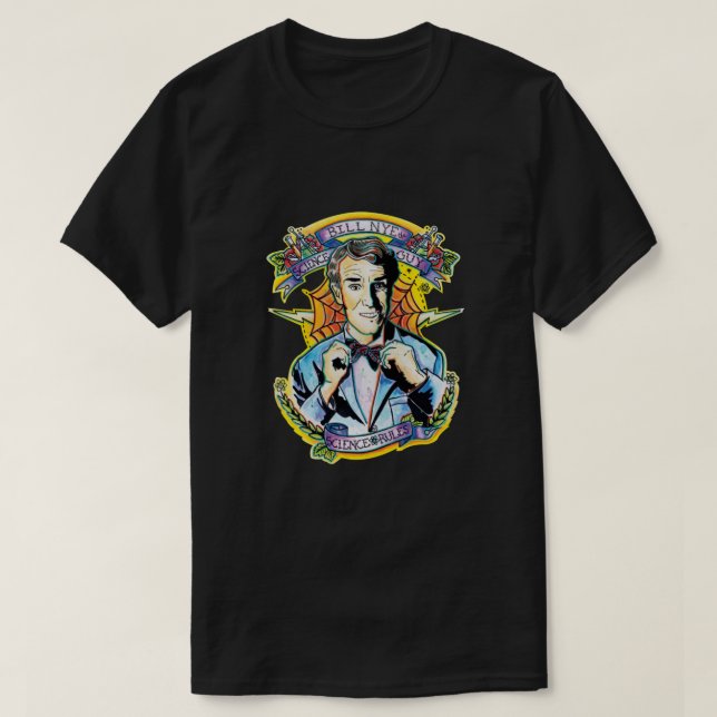 T-shirt Bill Nye le gars de la science essentiel (Design devant)