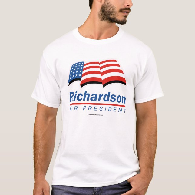 T-SHIRT BILL RICHARDSON POUR LE PRÉSIDENT (Devant)