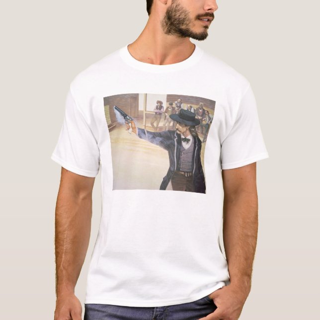 T-shirt "Bill sauvage" Hickok (1837-76) démontre sa marque (Devant)