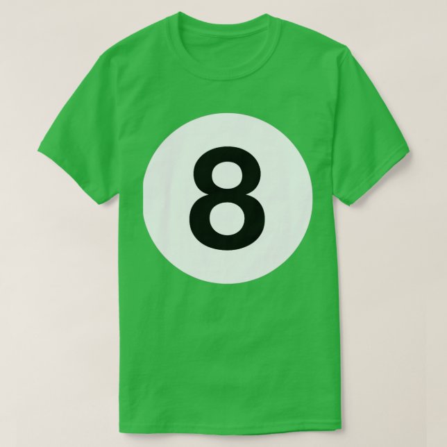 T-shirt Billard 8 Ball Pool Ball Correspondant Coût Hallow (Design devant)