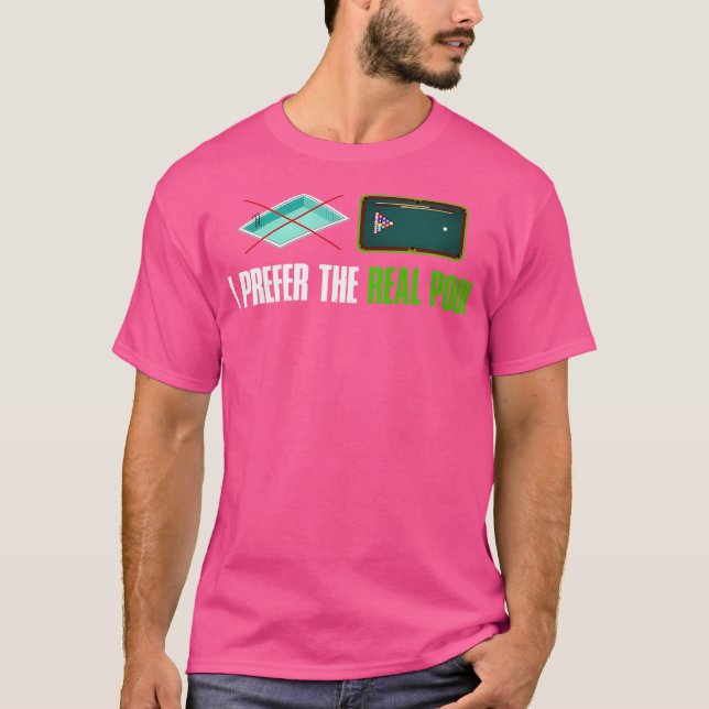 T-shirt Billard amusant (Devant)