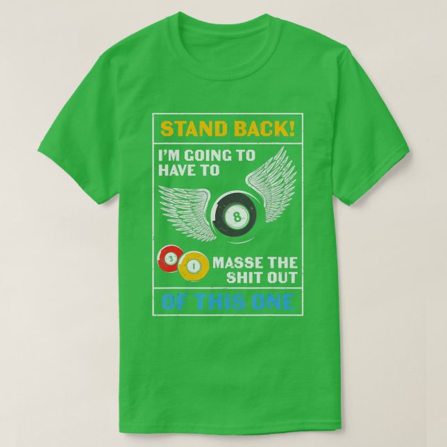 T-shirt Billard amusant 1 (Design devant)