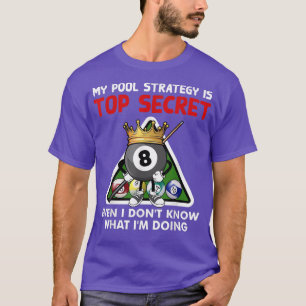 T-shirt Billard amusant Art Pour Hommes Femmes Billard Poo