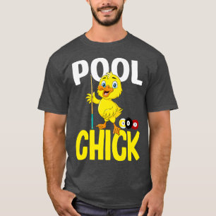T-shirt Billard amusant poussette 8 balles femmes mignonne