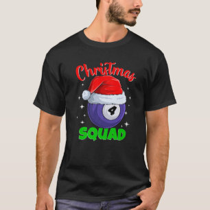T-shirt Billard Ball 4 Noel Squad Balls Billard Billia