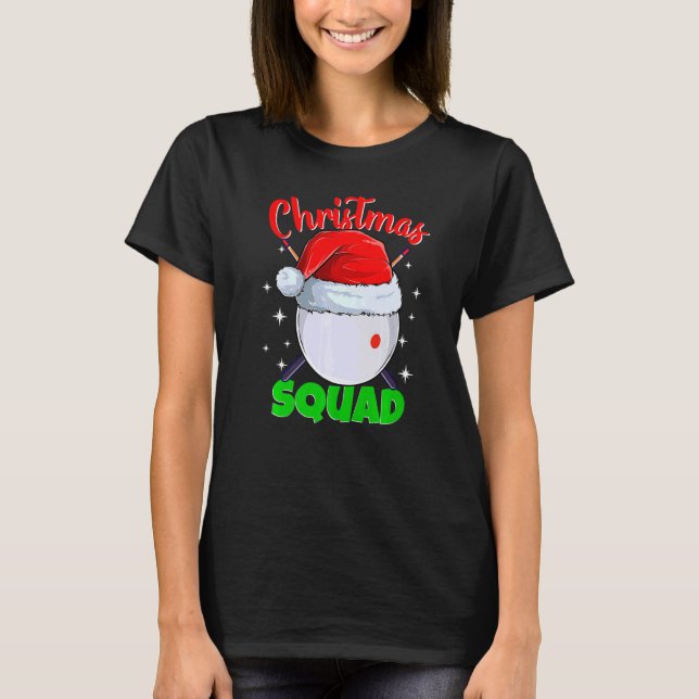 T-shirt Billard Billard Ball de Noël Squale Billard Billar (Devant)