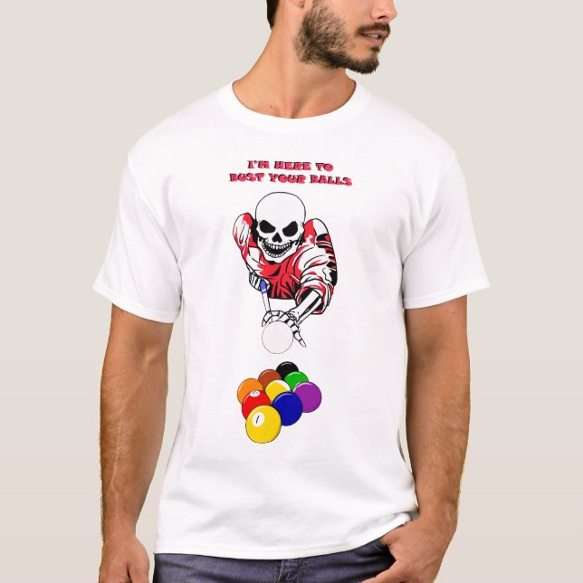 T-shirt Billard billard billard d'art original (Devant)