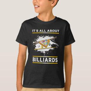 T-shirt Billard Billard Billard Snooker 8 Ball Funny Cadea