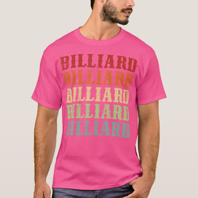 T-shirt Billard Billard Couleurs Billard Billard (Devant)
