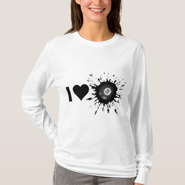 T-shirt Billard d'amour de l'explosif I (Devant)