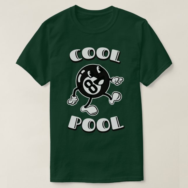 T-shirt Billard de la piscine cool (Design devant)