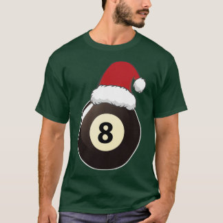 T-shirt Billard de piscine Amateurs Santa Hat Sport Noël 2