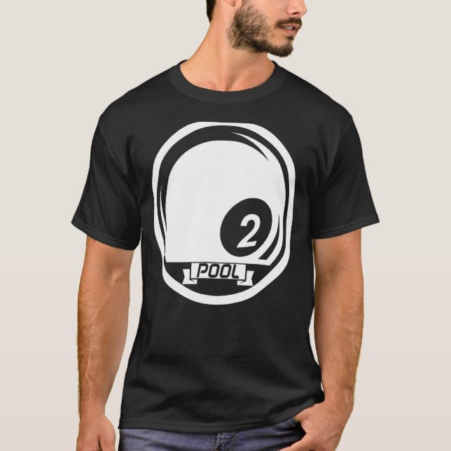 T-shirt Billard de piscine Billard Billard Billard Cue Spo (Devant)