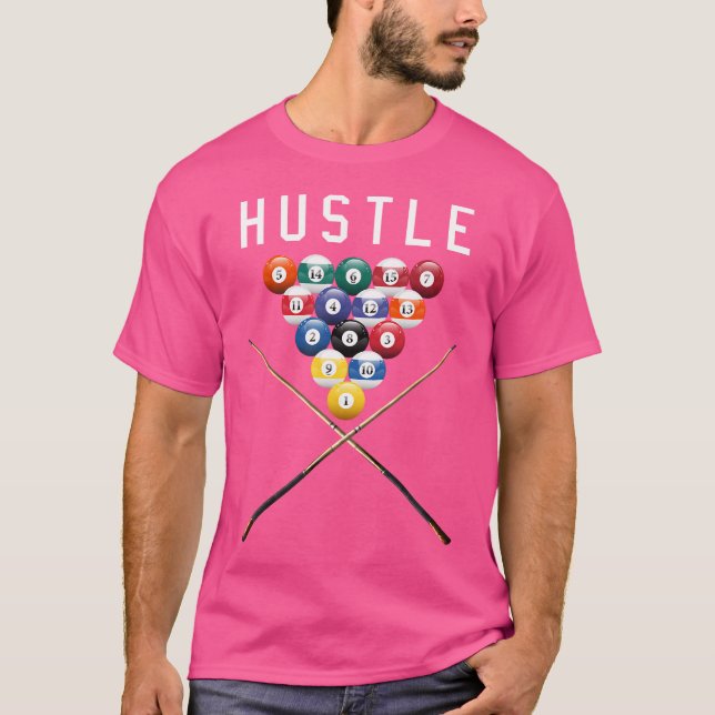 T-shirt Billard de piscine énorme (Devant)