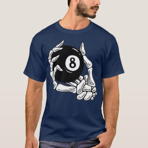 T-shirt Billard de piscine vintage 8 boules