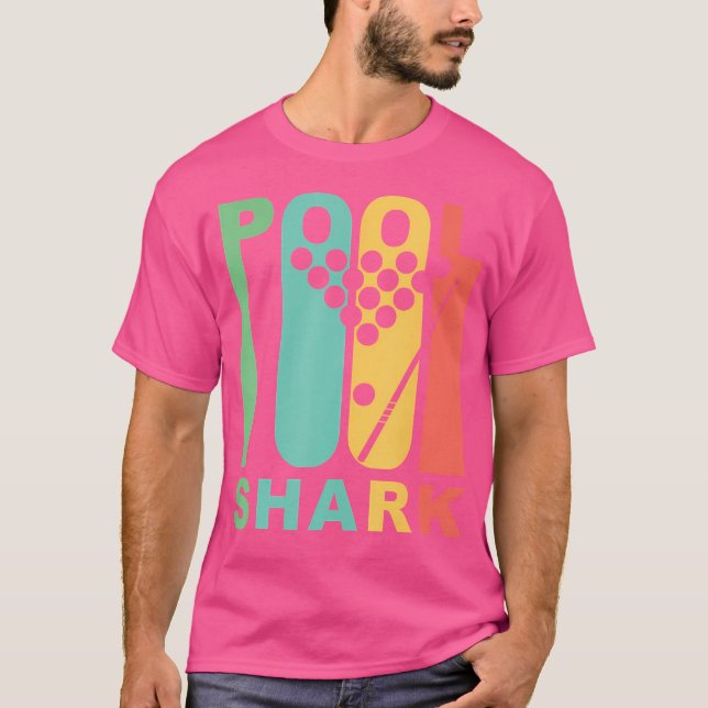 T-shirt Billard de requin de piscine (Devant)
