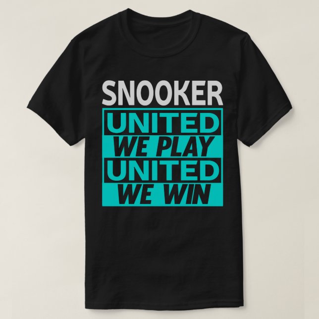T-shirt Billard de snooker 1 (Design devant)