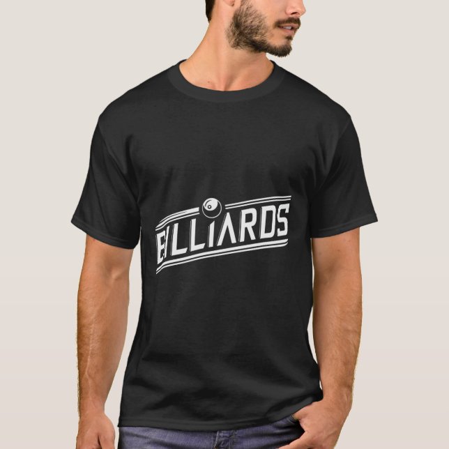 T-shirt "billard" - Design élégant (Devant)