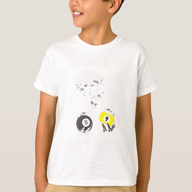 T-shirt Billard Drôle Billard Il Ne Le Pose Pas (Devant)