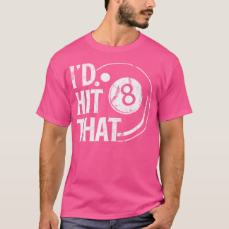 T-shirt Billard Drôle Je Frapperais Que 8 Ballons Pla